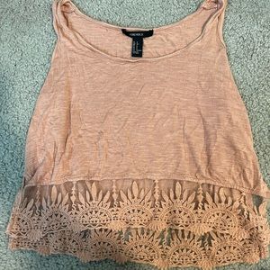Small forever 21 burnt orange loose tank top